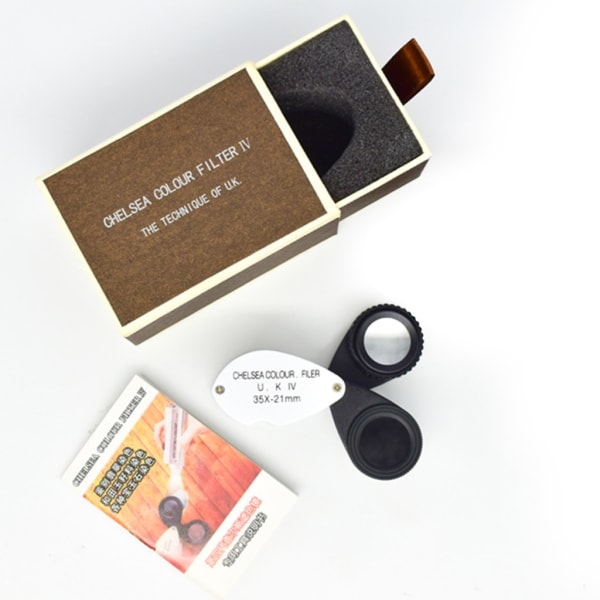 Mini Vikbar-Lupp Smyckesförstoringsficka för ädelstenar-Smycken Juvelerare Eye Rocks-Stämplar Mynt Watch Hobby Antikviteter-Ädelstenar