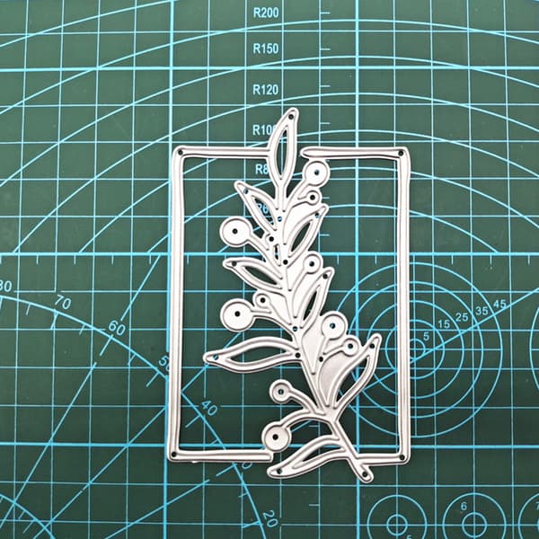 Metallstansar Kolstål Stenciler Växter Skärformar för DIY Scrapbooking