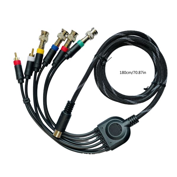 Opgraderet Komponent Komposit Kabel ABS Komponentledning 1.8m til MD1 Konsoller
