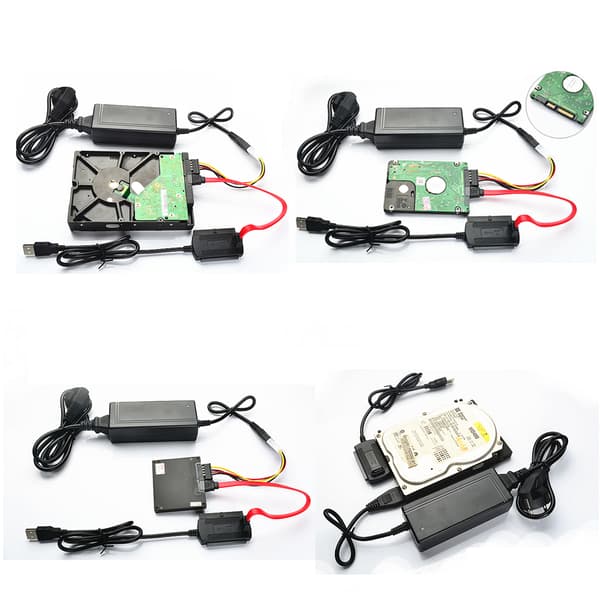USB2.0-kiintolevysovitinkaapeli 2,5 ja 3,5 tuuman HDD SSD -asemille