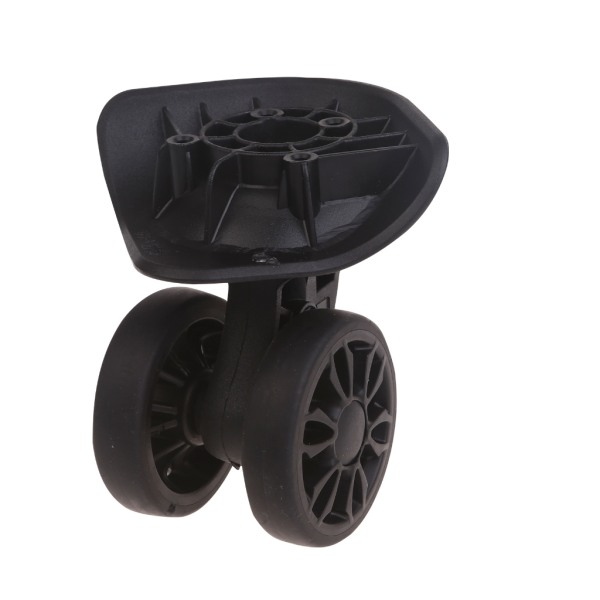 A89 Bagagehjul Resväska Dubbla Rullar Reparationssats 360° Spinner Hjul Heavy Duty Hjul 1 Par Svart Black