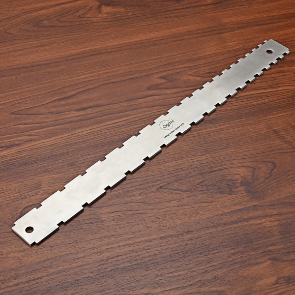 Notched Straight Edge Guitar Luthiers Tool, String Action Lineal Gauge, Guitar Fretboards Fret Rocker String Höjdmätare