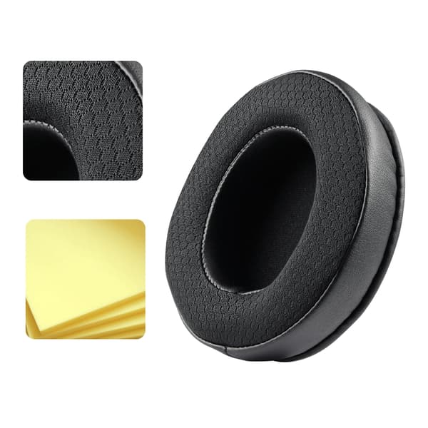 Pustende øreputer forbedrer bassytelsen for Cloud1/2/3/X-headset Black square