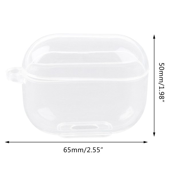 Skyddshöljen för case Transparent TPU för case Skin Cover för 3 (2021) hörlurar Laddning för case