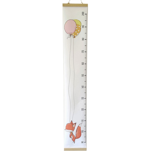 Nordic Children Height Linjal Hängande tillväxtdiagram Kids Growth Measuring Linjal null - Elephant balloon