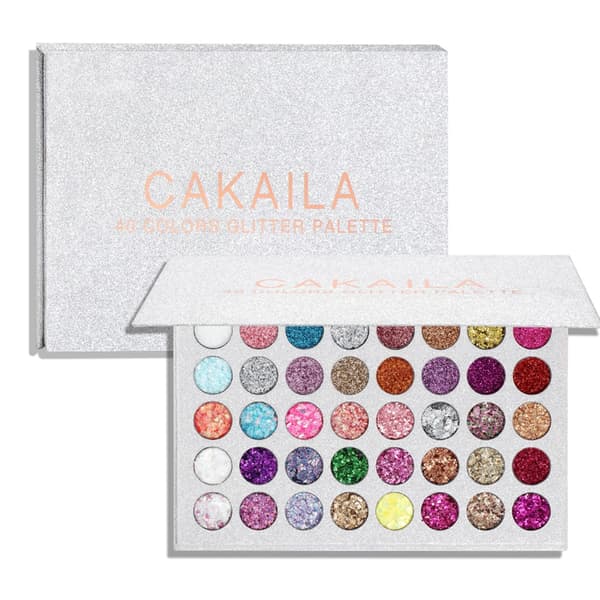 Professionell Ögonskuggspalett Present Glitter Ögonskuggspulver Hållbar