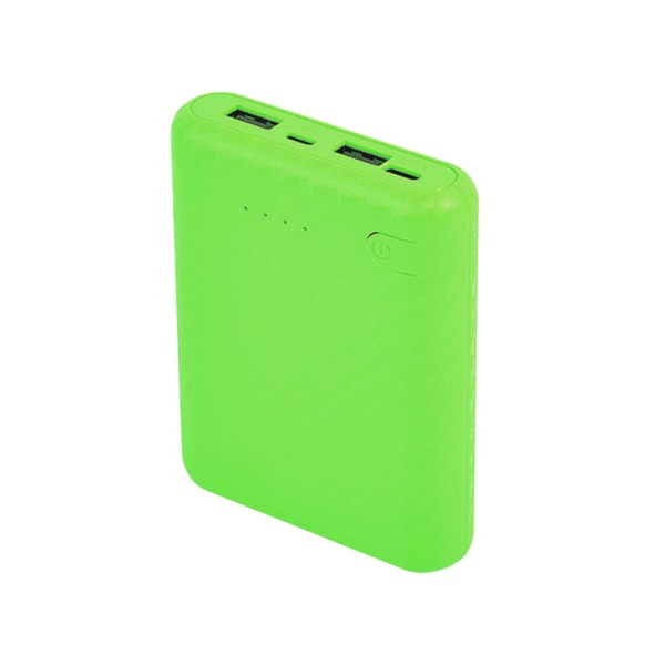 DIY Power Bank Box 4x18650 Batteri Case Skal med flera färgval Batteri ingår ej 5V/2,4A USB utgång Green