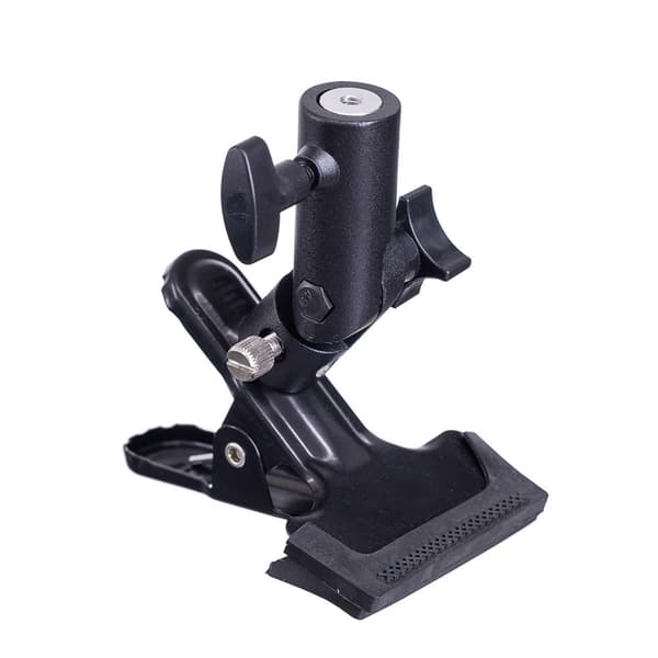 Reflektor Clip E-form Klemme Lysstativer Tilbehør til Fotobutik Reflektor og Baggrund Skruemontering Drejelig Adapter