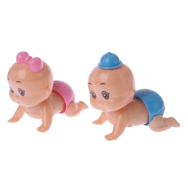 Twist Ass Baby Crawling Crawl för Doll Clockwork för Doll Wind Up Toy For Boy Gi