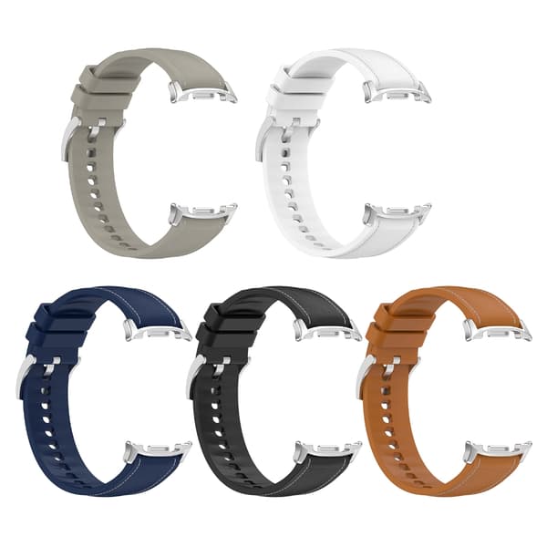 Bløde silikone læderremme åndbart behageligt design til 40mm 44mm 46mm Sm Blue
