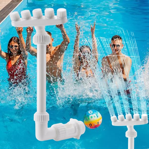 5 Munstycken Vattenfall Sprinklers Kylare Pool Vattenfall Fontän