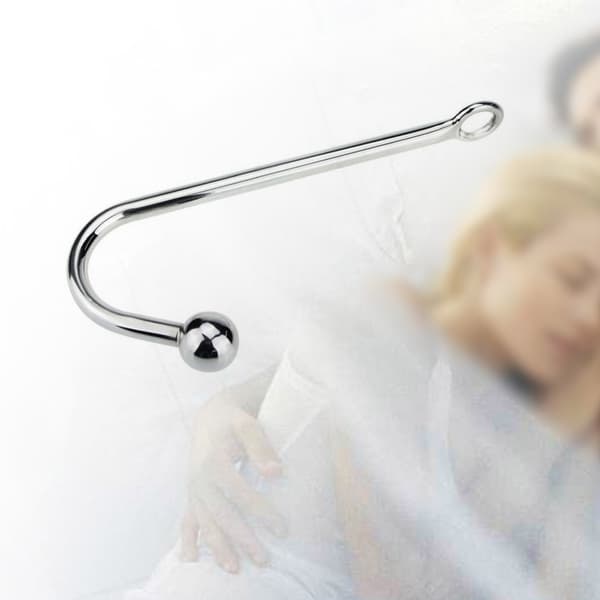 Anuses Butt Plug Krok Rostfritt Stål Anuses Rep Krok med Boll Bondage Leksak