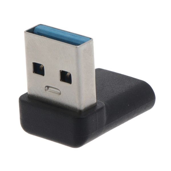 10Gbps 90 grader högervinklad USB 3.0 hane till typ C honadapter Super Speed Data Sync Laddningskonverterare för bärbar dator