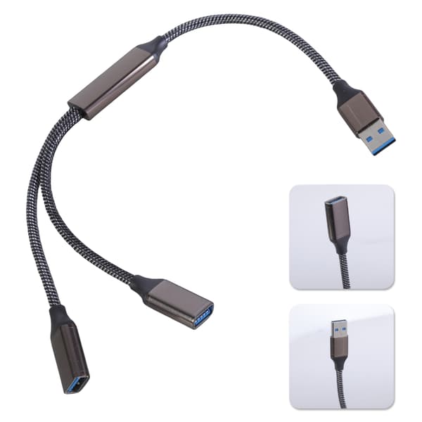 USB3.0 Y-splitterkabel for samtidig tilkobling av flere USB-enheter