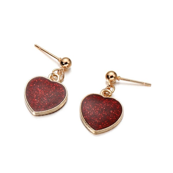 10 stycken Charm Love Heart Pendant Handgjorda smyckenstillbehör Gör-det-själv-mobiltelefoner för case Attraktivt Light pink