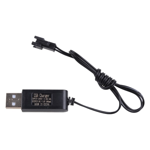 Universal USB laddningsadapterkabel Ni-Cd Ni-MH batteripaket SM 2P-kontaktadapter 7,2V 250mA utgång USB kabel