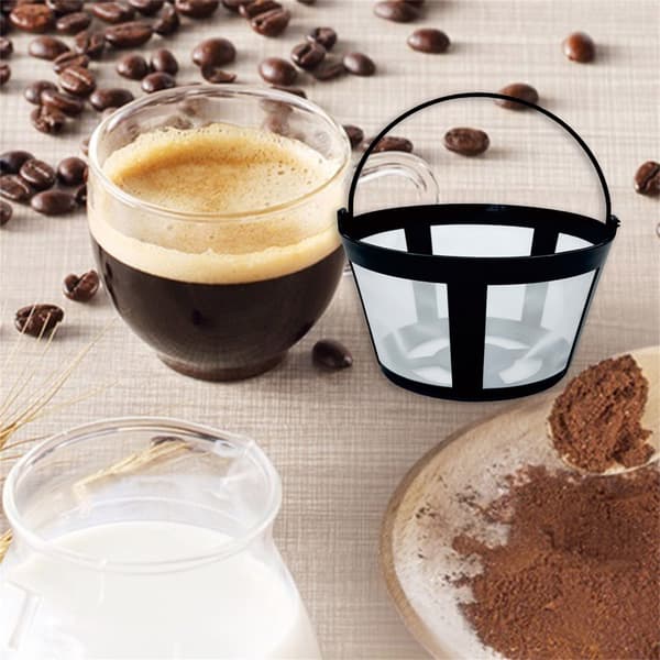 Holdbart nylon kaffefilter, unik kaffesi til 12-kops kaffemaskiner