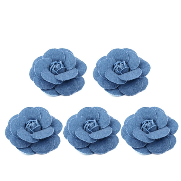 5 kpl/erä Korea Denim Kangaskukat Hiustarvikkeet Vaatteet Hatut Mekko Koristelu DIY Askartelutarvikkeet