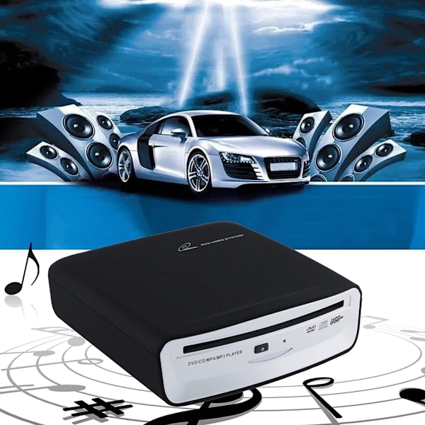 USB-liitäntäinen autosoitin DVD-levysoitin Ulkoinen stereo kannettavalle tietokoneelle ja pöytäkoneelle