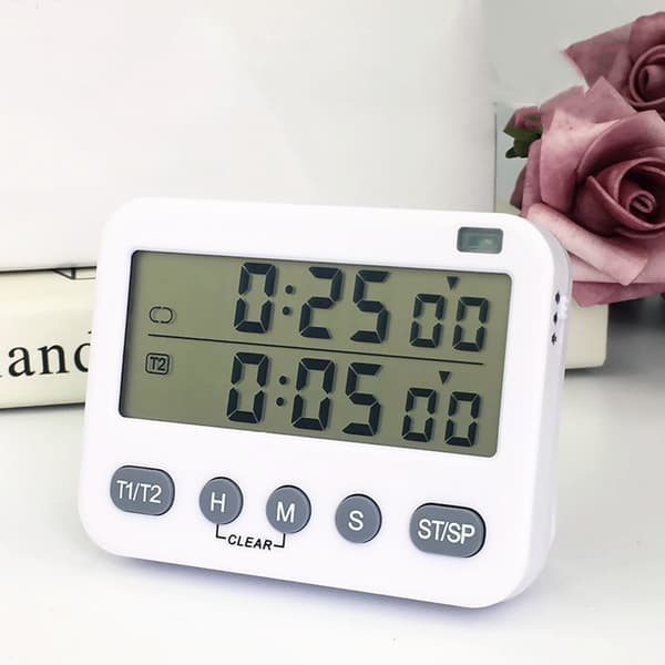 Digital timer til madlavning, magnetisk nedtællingstimer