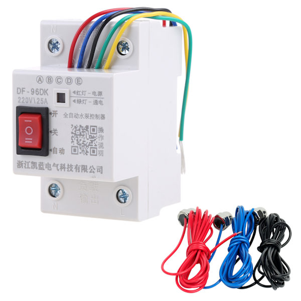 DF-96D Smart Automatisk Vattennivåregulator Sensor Sond Vattenpump för Tank Vätskenivådetektor Brytare Hållbar