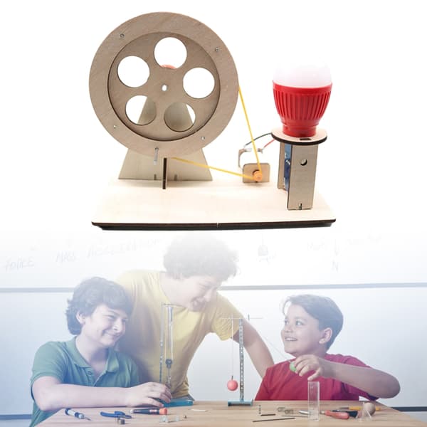 Lyspære Videnskab Eksperimenter Sæt til Studerende Børn Alder 8+ Large turntable hand