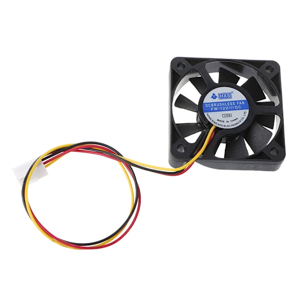 Mini 50mmx50mmx10mm DC 12V 3Pin Harjaton Jäähdytin 9-lapainen Puhallin Tuuletin 5010 22cm Kaapelilla