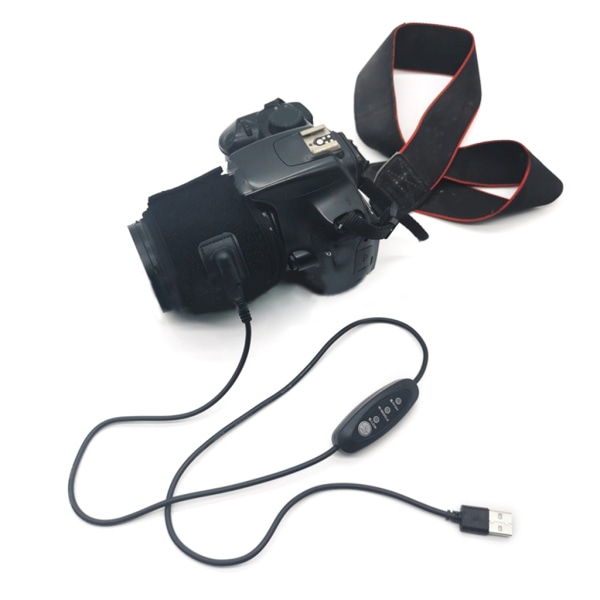 3-växlad linsvärmare USB daggvärmare daggborttagare Linsvärmare för DSLR-kameralinsteleskop Kondensationsförebyggande
