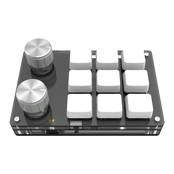 Bluetooth-kompatibelt brugerdefineret 9 taster 12 taster tastatur lydstyrkeknap programmering makro gaming til Photoshop mekanisk tastatur