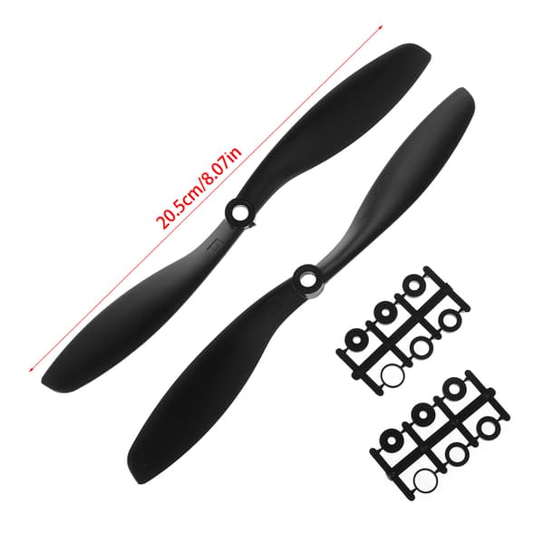 2st Plast 8045 Prop CW CCW Propellrar för RC Quadcopter Multirotor Flygplan Red
