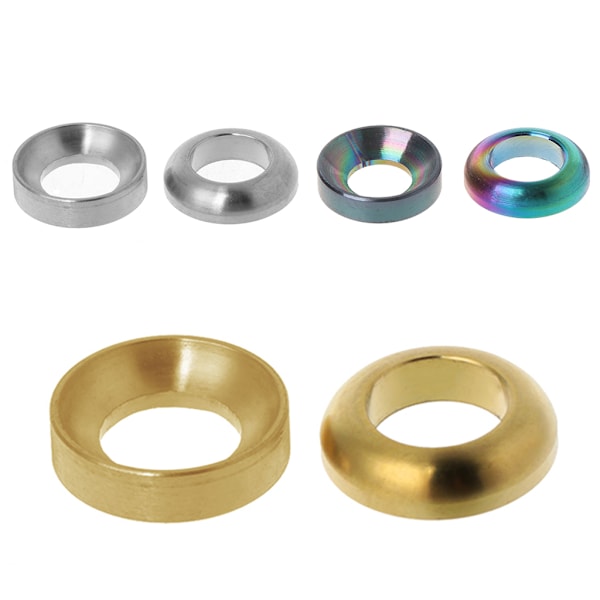 2 st/ set Cykelmellanlägg Hydrauliskt bromsok M6 för MTB-cykel i titanlegering Titanium