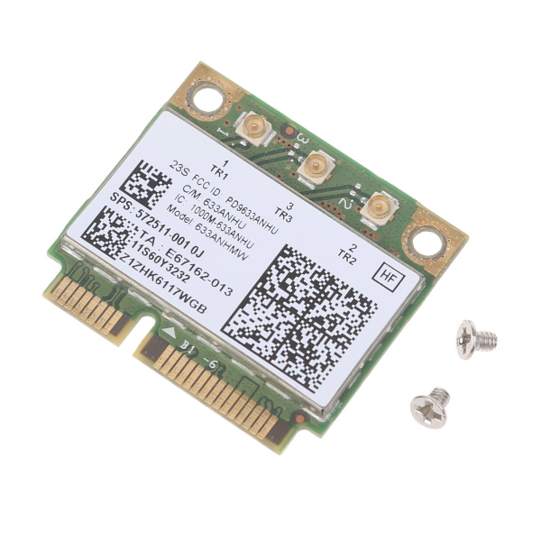 633ANHMW 6300AGN Half Mini PCI-E 2,4G/5GHZ trådlöst kort 60Y3233 60Y3193 för X230 X220 T410 T420 T430 X201