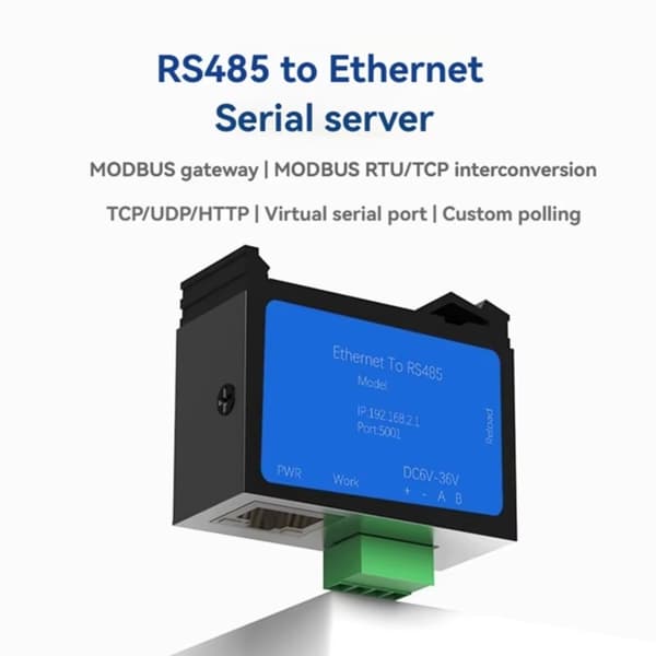 RS485 til Ethernet Modbus Seriell Server Modbus Ethernet-konvertere Modbus