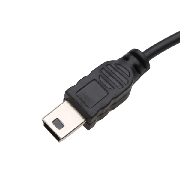 200 mm bärbar svart USB 2.0 kort hane till mini 5-stifts datakabeladapter för mobiltelefon ，MP3，PDA