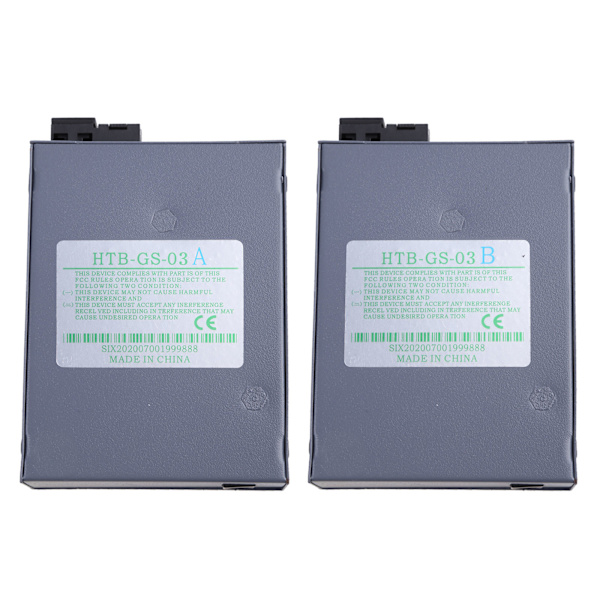 1 Par Htb-3100 Fiber Media Converter Fiber Optisk Transceiver Enkelt Fiber Converter 25km Sc 10/100m Single Mode Single