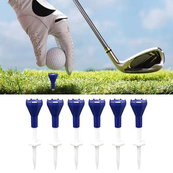 Golf Tees Silikone Hoved Højdejustering Foldbart Design Golf Tilbehør Tees