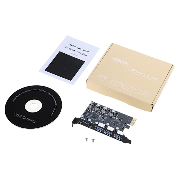 USB 3.0 PCIE 4.0 x16 Kort PCIE USB3.0 Adapter USB Controller Kort til PC