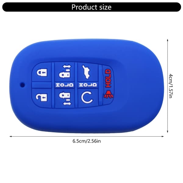 Silikonskal för bilnyckel Förbättrat stötskydd Ergonomisk textur Red