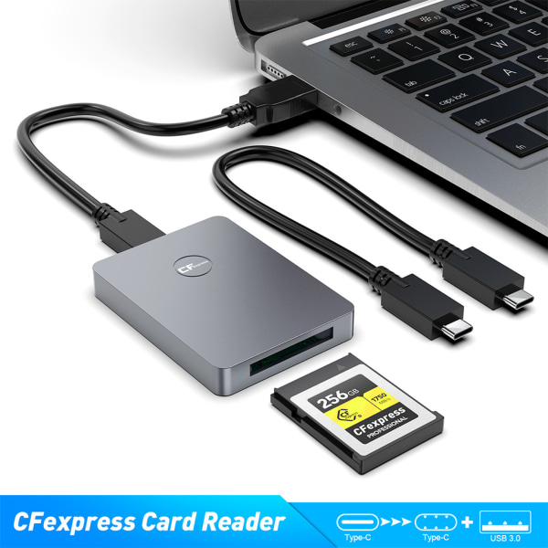 Rocketek CR316 Minneskortläsare USB 3.1 Gen 2 10Gbps CFexpress Typ B Laptop Adapter Stöd Ntfs/ext4/fat32/exfatg