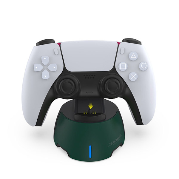 Bärbar laddningsdocka Bekväm och effektiv Gamepad-laddare Speltillbehör för Elites Spelkontroll Hållbar Dark green