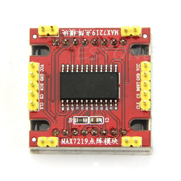 MAX7219 dot för matrismodul mikrokontrollermodul Röd
