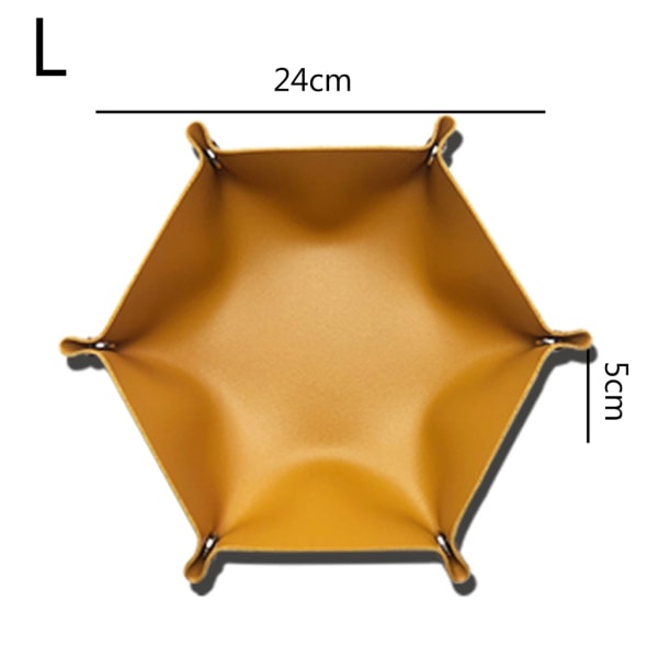 Tärningsbricka Metalltärning Rullande brickhållare Förvaringslåda för RPG DND Bordsspel Vikbar PU Läder Hexagon Cosmetic for Cas Wine Red L