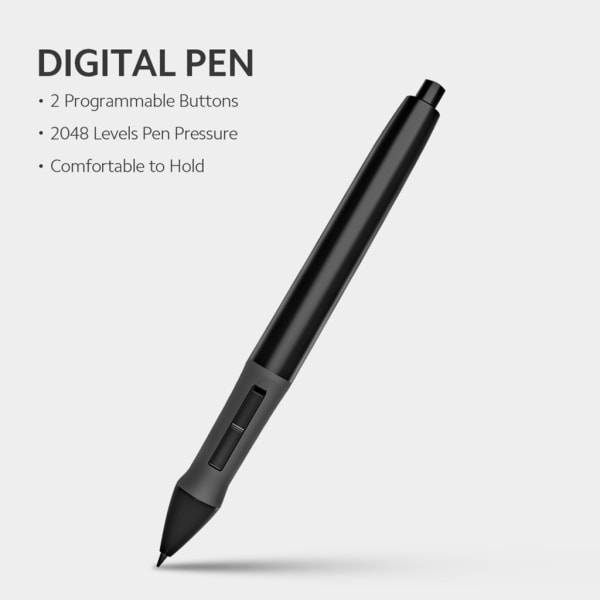 Digital ritpenna Stylus Batteri Penna Anti-repningsspets för PEN68 P68 skärm Laptop Stylus Pen Uppladdningsbart batteri