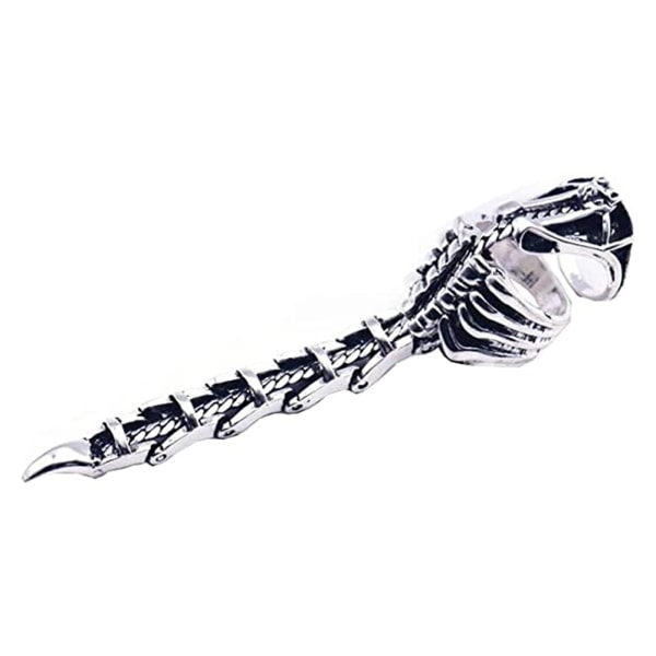 Silver Scorpion Ring Gothic Joint Finger Ring Punk Rock gångjärn Aktivitetsringar Barn Halloween Cosplay Kostymtillbehör