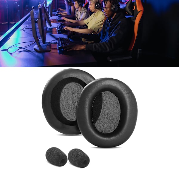 Ersättande öronkuddar för Microsoft Lifechat LX-3000 LX-3000 Gaming Hörlurskudde Svamp Öronskydd Cover Öronkuddar