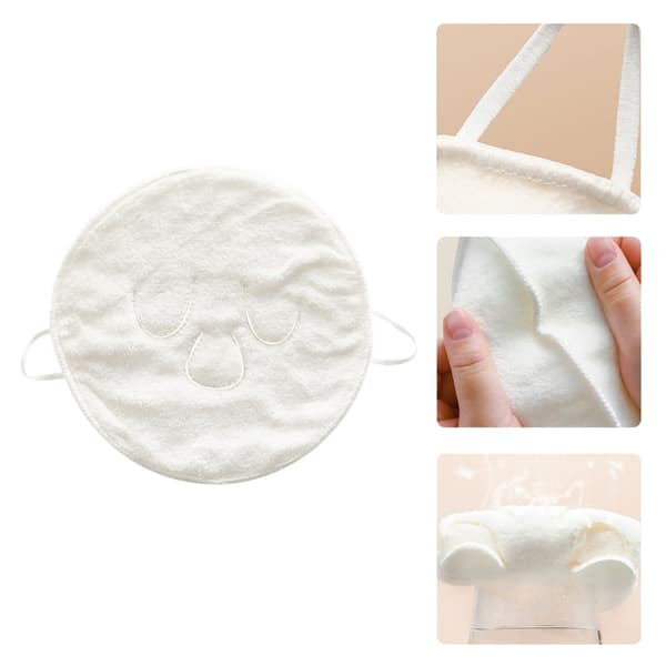 Plys Koralfleece Ansigtsdampklud Skånsom Mod Huden Til Varm Terapi 22cm