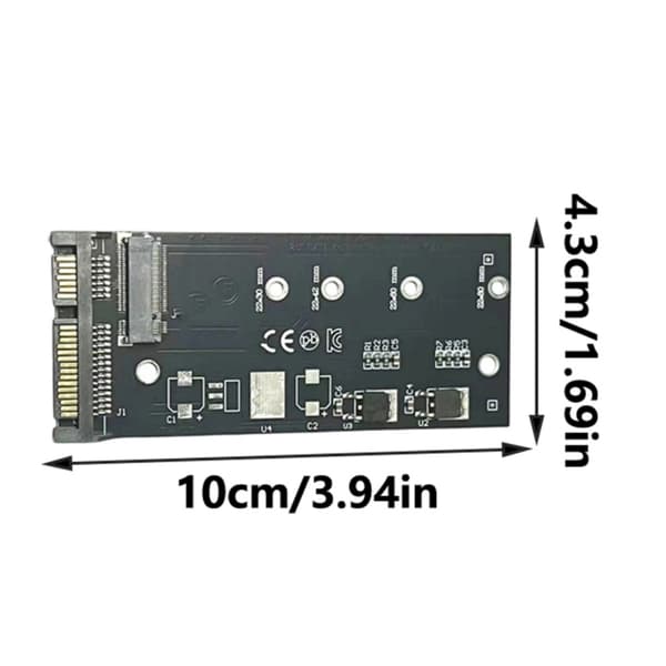 M.2 Harddiskadapter Harddiskkort SATA3-kort M.2-konverter M.2 Til SATA3