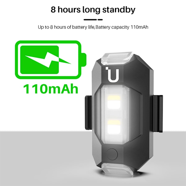 Stroboskoplampa Blixtljus Nattflygning LED-Navigation för DJI-Mavic Air2/FPV Drönare