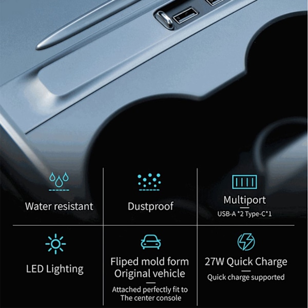 Dockningsstation Driven Splitter Förlängning USB Spiliter för