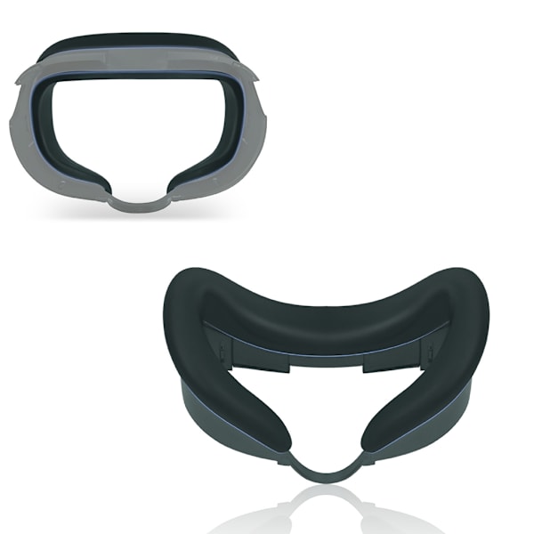 10- set cover för VR-headset Komplett täckning med greppskydd, cover och linsskydd cover Black